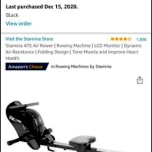 Home rowing machine